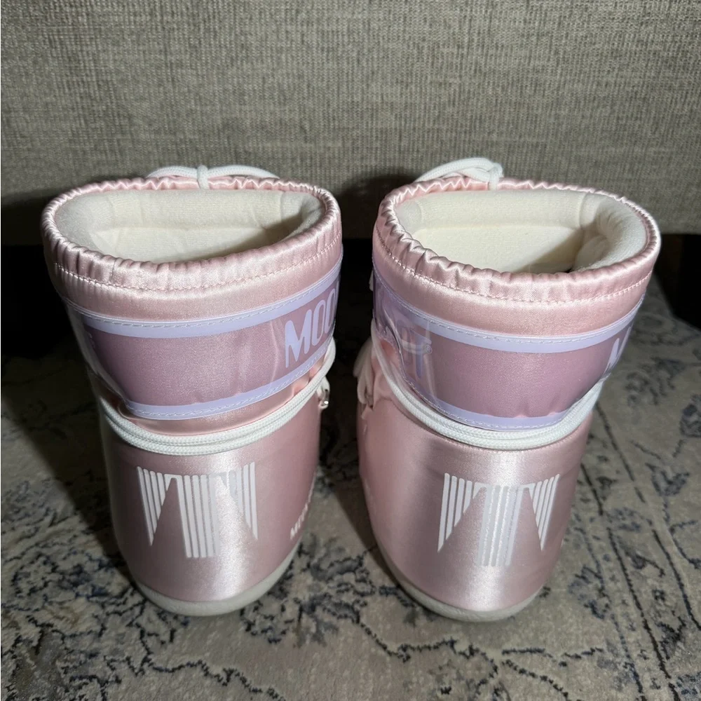 Moon Boot Icon Low Rose Pearly Boots Rose